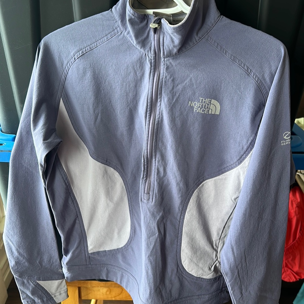 The North Face Women's Lavender and White Ski Jacket